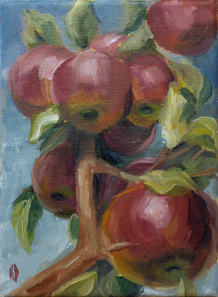 Kat Dakota Oil Painting Apples