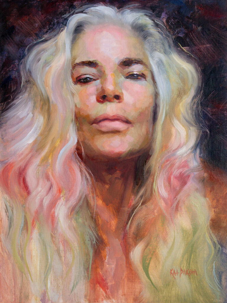 Female Portrait Carolyn by Kat Dakota Oil